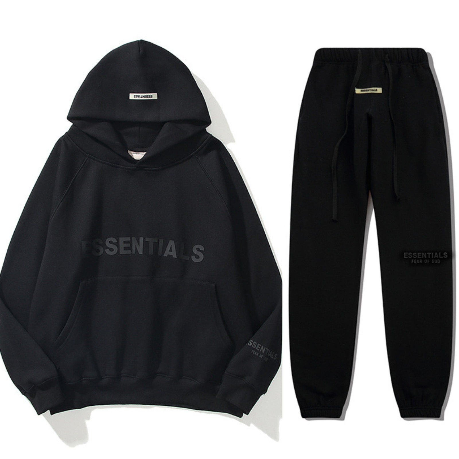 Fear of God Oversized Black Essentials Tracksuit