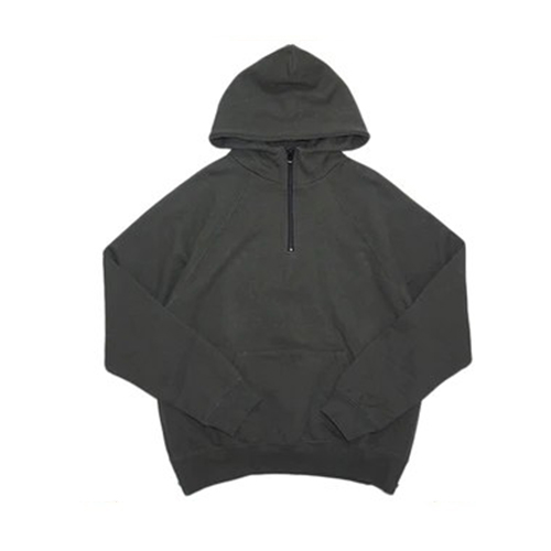Fear of God Essentials Half‑Zip Hoodie — Black