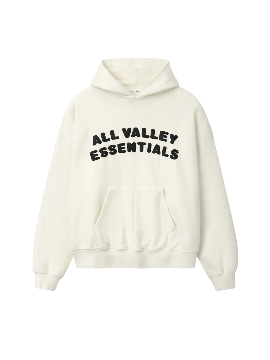 Essentials 90s All Valley Ivory Hoodie