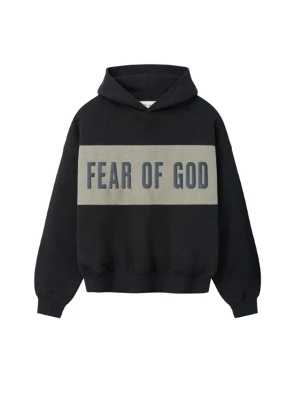 Essentials Hoodie Cropped Relaxed Panelled