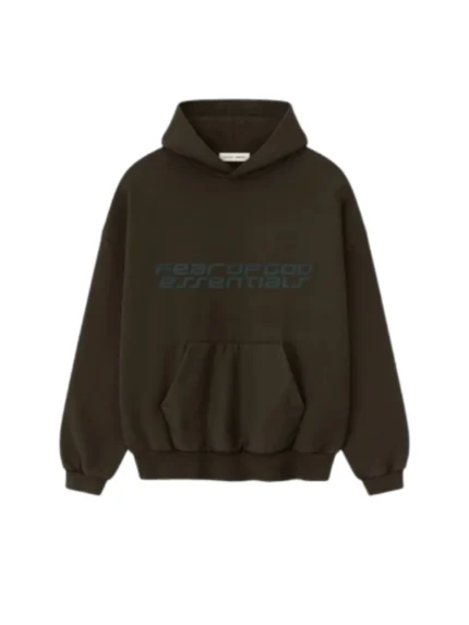 Essentials Heavy Fleece 90s Hoodie Brown