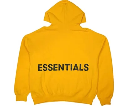 Essentials Fear of God Graphic Pullover Hoodie Yellow