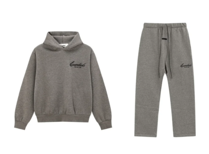 Essentials Tracksuit Pullover – Gray Stone